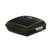 Chopped Tour-Pak Koffer – Olive Steel Metallic/Vivid Black