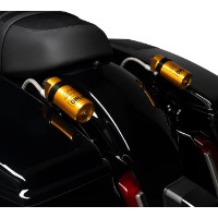 Screamin’ Eagle/Öhlins Federbeine mit externem Ausgleichsbehälter