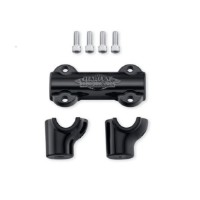 Lenkerklemmstück und Riser Kit - Schwarzglänzend