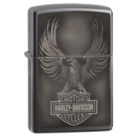 Feuerzeug H-D Eagle Black Ice