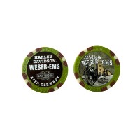 POKER CHIP CUSTOM BROWN/OLIVE/TAN