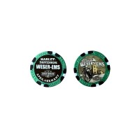 POKER CHIP CUSTOM GREEN METALLIC