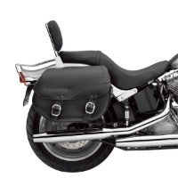 Detachable Leder-Satteltaschen - glatt