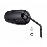 Einteiliger Spiegel mit langem Ausleger - schwarz