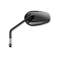 Einteiliger Spiegel mit langem Ausleger - schwarz