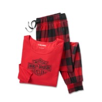Schlafanzug B&S Red & Black