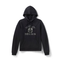 Hoodie Willie G Skull Bling Black