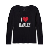 LONGSLEEVE I LOVE HARLEY Schwarz