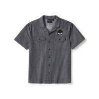 Jeanshemd Willie G Skull Denim
