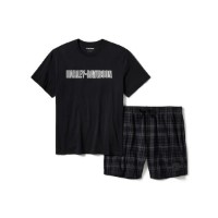 Pyjama Set H-D Plaid Shorts