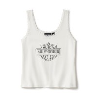 Tank Top Bling Lace Trim 