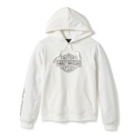 Hoodie Essential Bling White