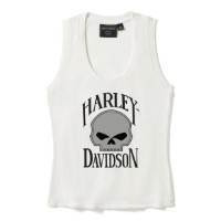 Tank Top Willie G Skull White