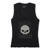 Tank Top Willie G Skull Black
