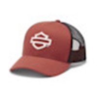 CAP LOGO COLORBLOCK TRUCKER RED