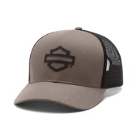 CAP LOGO COLORBLOCK TRUCKER TAN