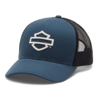 CAP LOGO COLORBLOCK TRUCKER BLUE