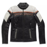 Lederjacke H-D Triple Vent Miss Enthusiast II