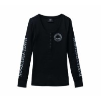 Langarm Shirt Skull Snap