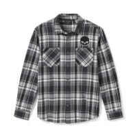 Willie G Skull Plaid Long Sleeve
