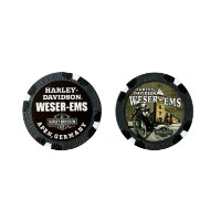 POKER CHIP CUSTOM GRAY/BLACK