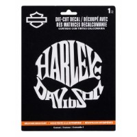 Aufkleber White Skull Die Cut