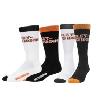 SOCKEN H-D SCHWARZ & WEIß 2er Set