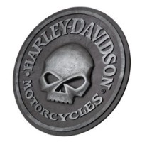 H-D Skull Pub Sign Wandbild