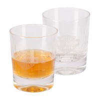 Kristall Gläser Set 'Crystal' - 2 Gläser mit graviertem Logo