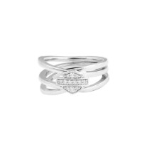 Ring Twisted Bling B&S