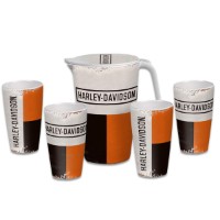 H-D Pitcher Set Retro Block