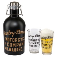 Flasche / Gläser Set H-D Motorcycles