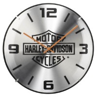 H-D Bar & Shield Dome Clock
