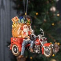 Christbaum Ornament H-D Biker Santa