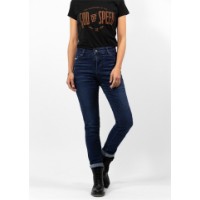 Motorradhose Betty High Jeans Dark Blue Used - John Doe
