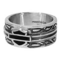 Fingerring Black Celtic Enamel