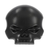 BUCKLE SKULL LOGO SCHWARZ
