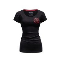 MAYHEM T-SHIRT WOMAN CIRCLE BLK/RED