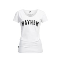 MAYHEM T-SHIRT WOMAN WHITE / BLACK