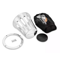Screamin Eagle Heavy Breather Deckel Teardrop - chrom