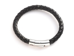ARMBAND LEDER Schwarz