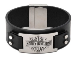 Armband B&S Plate Thick Leather