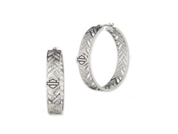 Ohrringe B&S Tire Tread Cut Out