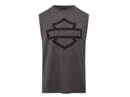 T-SHIRT OPEN B&S MUSCLE Grau