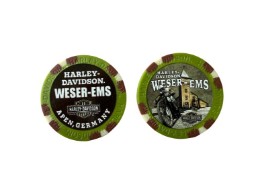 POKER CHIP CUSTOM BROWN/OLIVE/TAN