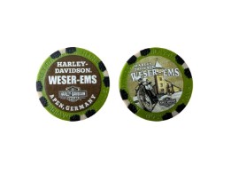 POKER CHIP CUSTOM BLACK/OLIVE/TAN