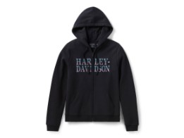 HOODIE WINGED BLING FULL ZIP