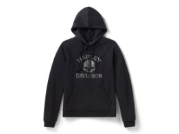 Hoodie Willie G Skull Bling Black