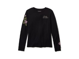 Langarmshirt Rose & Thorn Bling