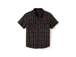 Hemd Bar & Shield Plaid kurzarm